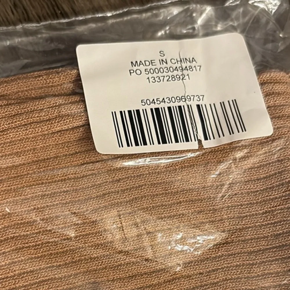 NWT [TopShop] Ribbed Sweater Strapless Convertible Top/Skirt in Camal Women’s S - Picture 12 of 13